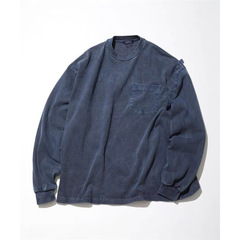 NAUTIC JAPAN TOO HEAVY長谷川水洗ワックス染めポケット長袖tシャツ底打ち秋冬22AW