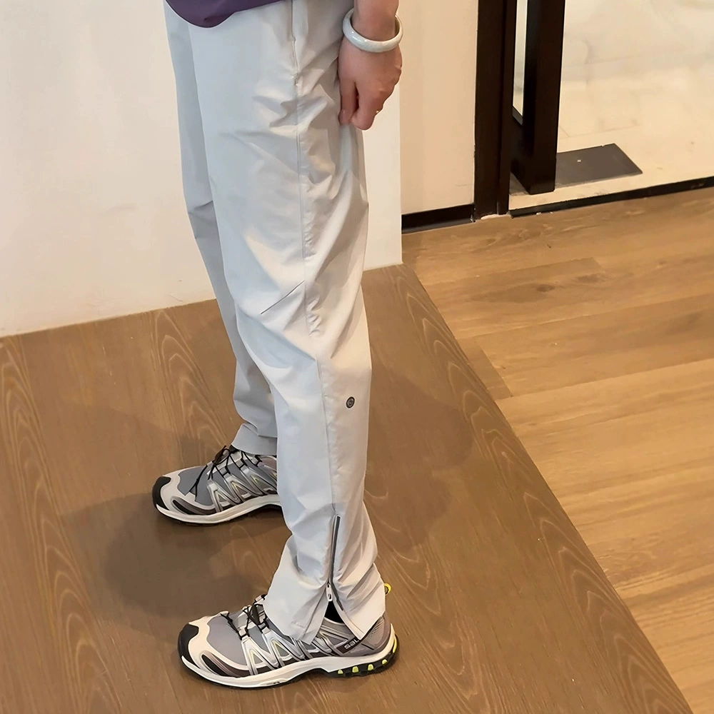 Мужские брюки с боковой молнией в американском стиле, летние быстросохнущие рабочие брюки из тонкого ледяного шелка, функциональные походные брюки на открытом воздухе