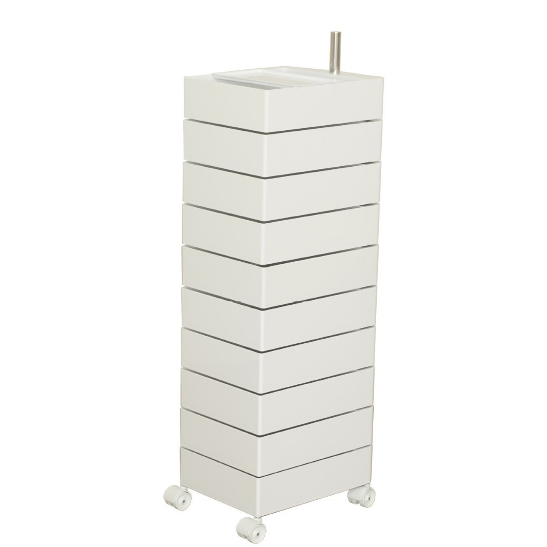 Gabinete de almacenamiento giratorio, mesera de cama móvil, armario lateral, armario nórdico simple, armario de cosméticos de red, armario de cosméticos