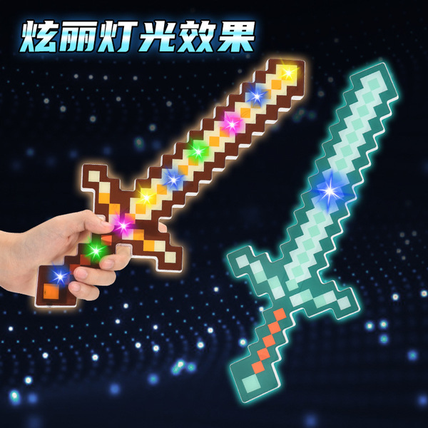 My MC World Diamond Sword Pickaxe Toy Weapons MC Game Mini World…