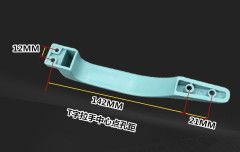 Brass-plated door handle for Panpan security door, cast into Panpan Wangli security door handle, old-style handle