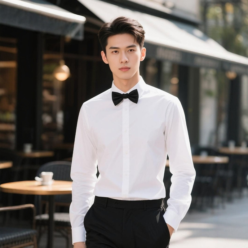 Carefully Selected Work Clothes, Long-Sleeved Shirts, Men's Business Formal Wear, Professional Wear, No-Iron Men's Groomsmen's Suits, Brother's Shirts