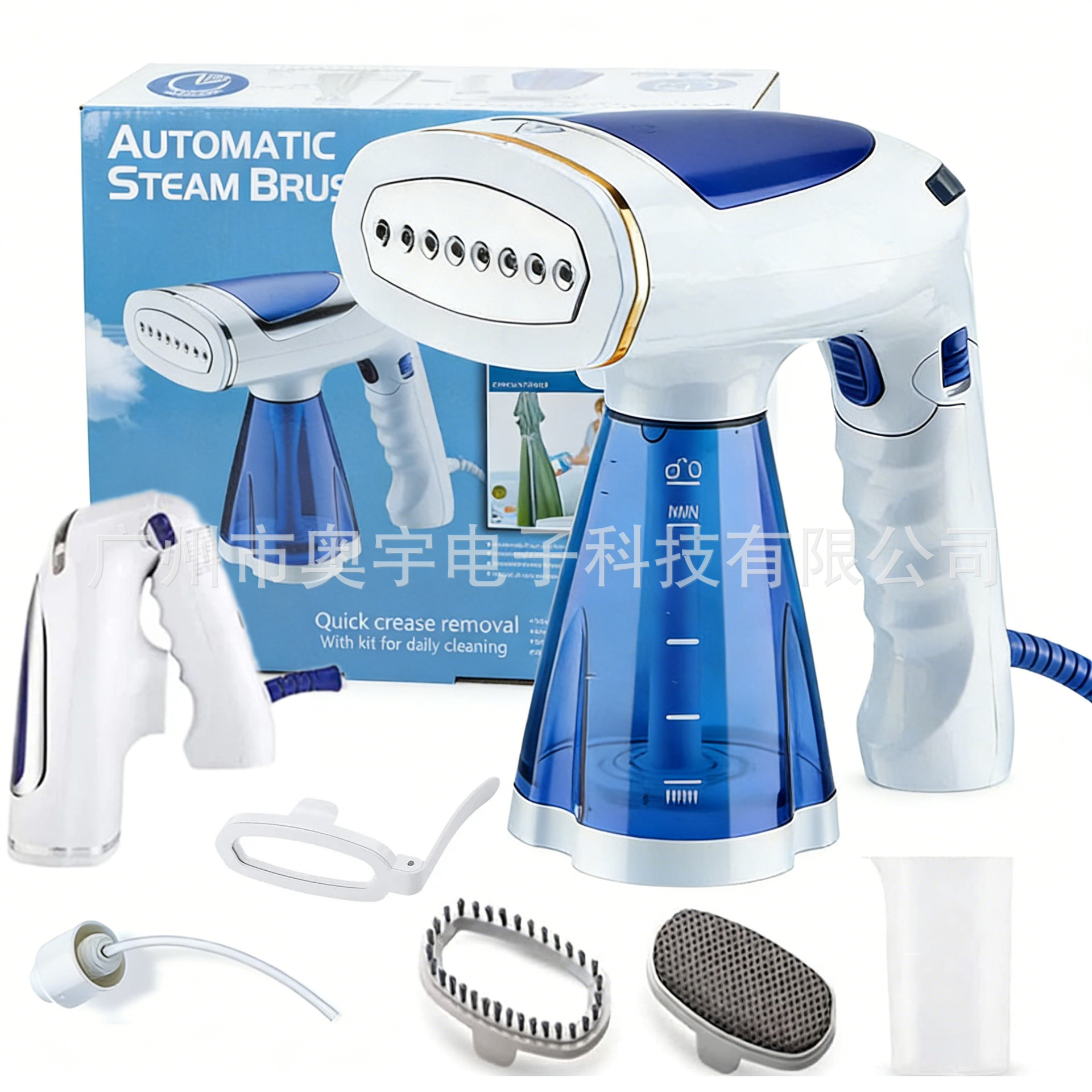 Cross-Border Best-Selling High-Power Portable Folding Garment Steamer, Handheld Steam Ironing Machine, Dual-Use Steam Brush for Home and Travel