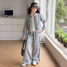 儿童装女童秋装外套套装2026新款中大童女孩春秋款休闲裤洋气时髦