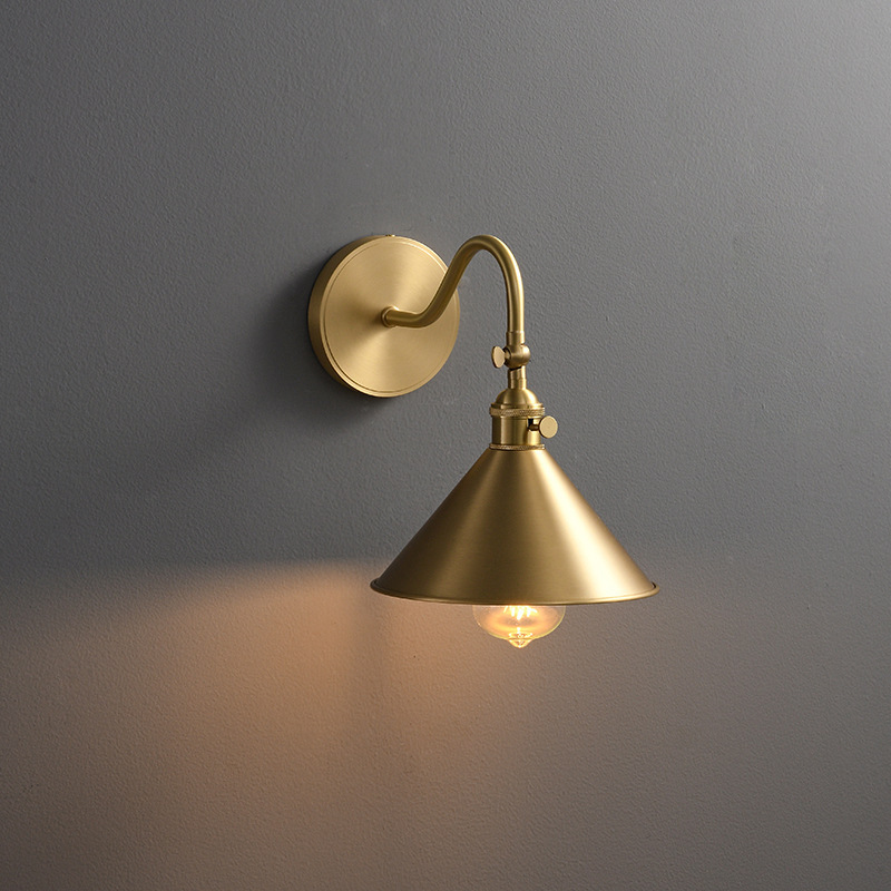 American Retro Brass Wall Lamp Mirror Headlight Modern Nordic Japanese Bedside Wall Lamp Simple Bathroom Bathroom Mirror Wall American Retro Brass Wall Lamp Mirror Headlight Modern Nordic Japanese Bedside Wall Lamp Simple Bathroom Bathroom Mirror Wall