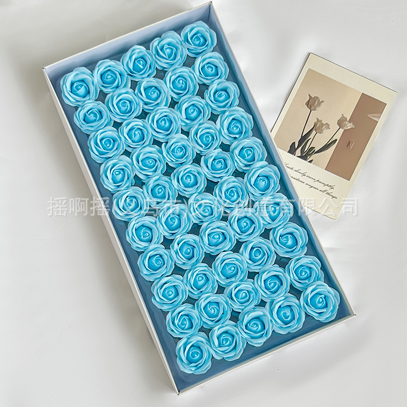 Venta directa de fábrica mini pulgares cabeza de flor diy productos semiacabados flor de jabón cabeza de rosa regalo de flor de jabón al por mayor