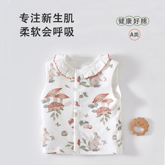 Baby Horse Armor Spring Autumn Winter Outerwear Baby Vest Warm Cotton Filling Newborn Children's Small Coat Girls Baby Vest 