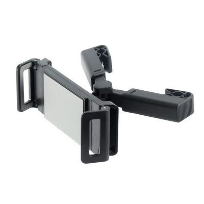 Car Seat Headrest Rear Phone Holder, In-Car Rear Headrest Tablet Mount, Quick-Release Car Clip-On Rotatable (Car phone holder) - in-car-seat-headrest-bracket-black-q1