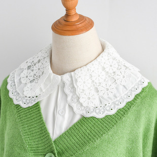Water soluble embroidery fake collar factory high-end quality women's clothing versatile fashion