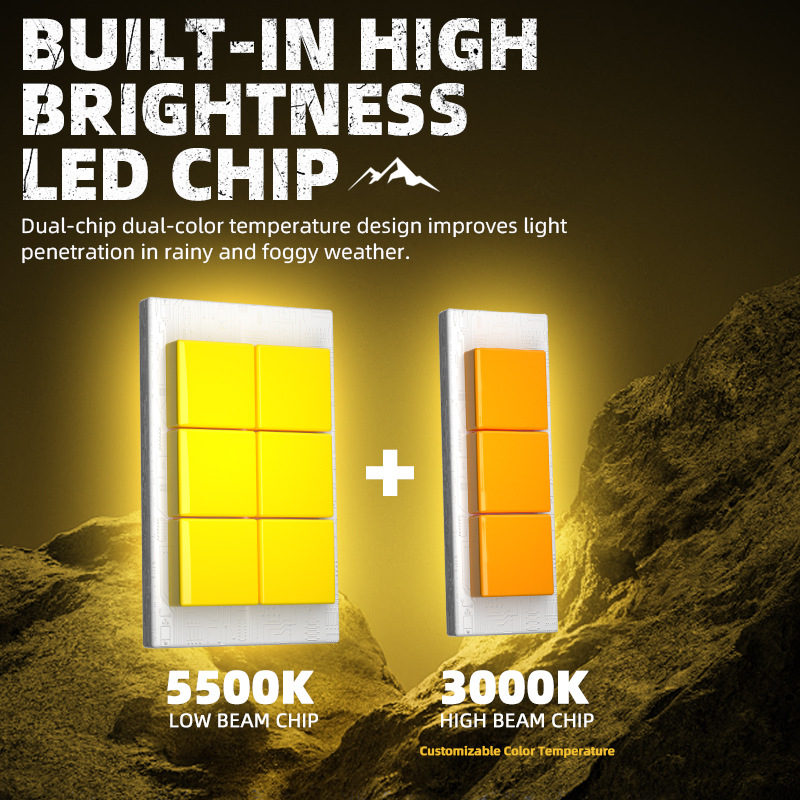 Resalte el coche y la motocicleta S300 luz de malla china luz de trabajo 92 vatios blanco amarillo luz de rejilla de dos colores luz de foco de vehículo todoterreno