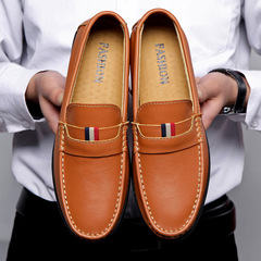 New Retro British Style Men's Shoes Casual Korean Style Slip-On Bean Shoes Spring and Summer Driving Trendy Men's Shoes Wholesale