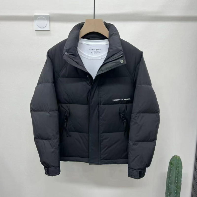 Winter solid fashionable casual short keep warm down jacket with…