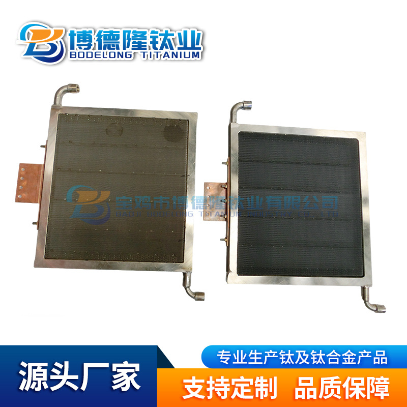 TA1电渗析钛电极耐酸碱不溶性钛阳极水处理电解用电极来图定制