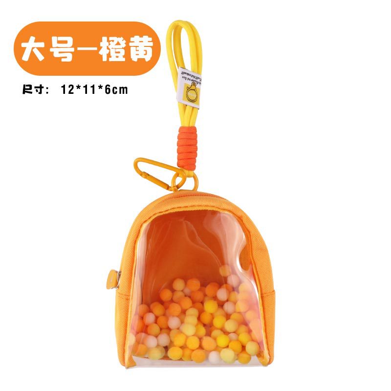 新しい透明小銭入れ、イヤホン、ミニ収納袋、お子様のお出かけ用、お子様の展示用痛バッグ、お子様用バッグペンダント|undefined