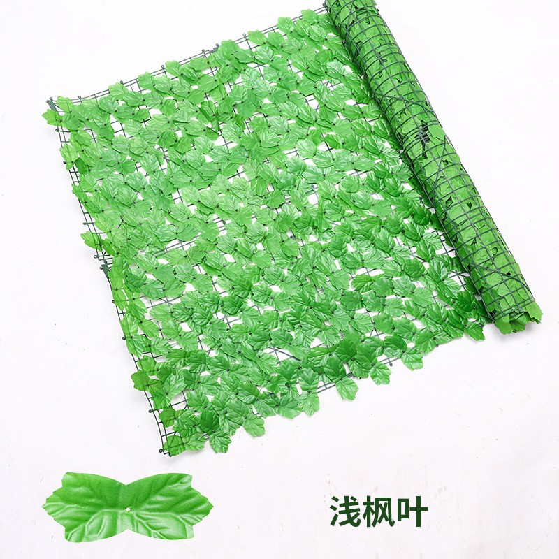 Pared verde decorativa artificial, hojas de potos, valla para balcón o jardín.