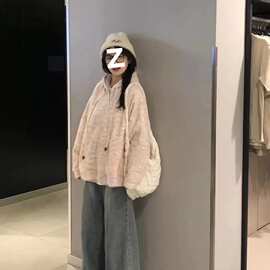 奶fufu软糯彩虹条纹开衫外套女春秋款外穿慵懒风2025新款针织毛衣