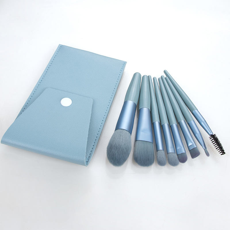 Fenglida fábrica al por mayor 8 mini pinceles de maquillaje traje nuevo Morandi color portátil pinceles de maquillaje traje