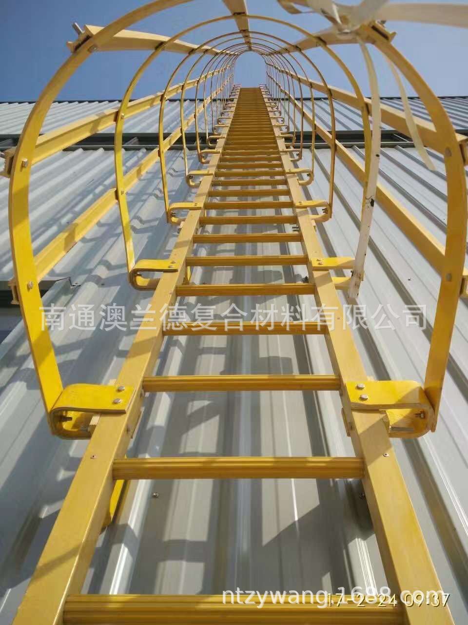 厂家玻璃钢施工直爬梯 玻璃钢护笼直梯 可加工耐腐蚀抗老化平台-阿里巴巴
