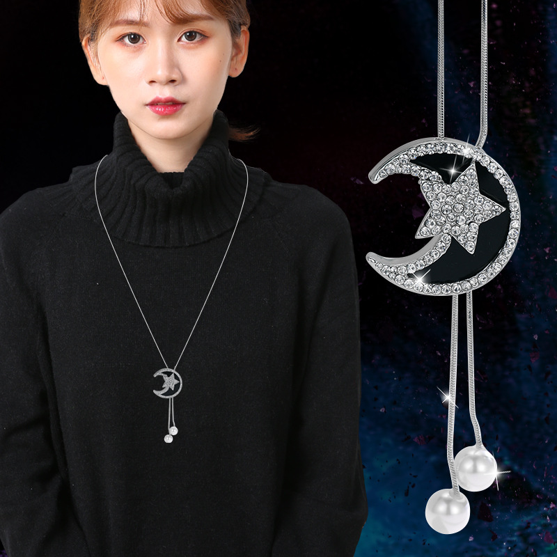 Otoño e Invierno Xingyue borla perla suéter Cadena de alta calidad de las mujeres todo partido moda suéter largo cadena accesorios personalizados image 1
