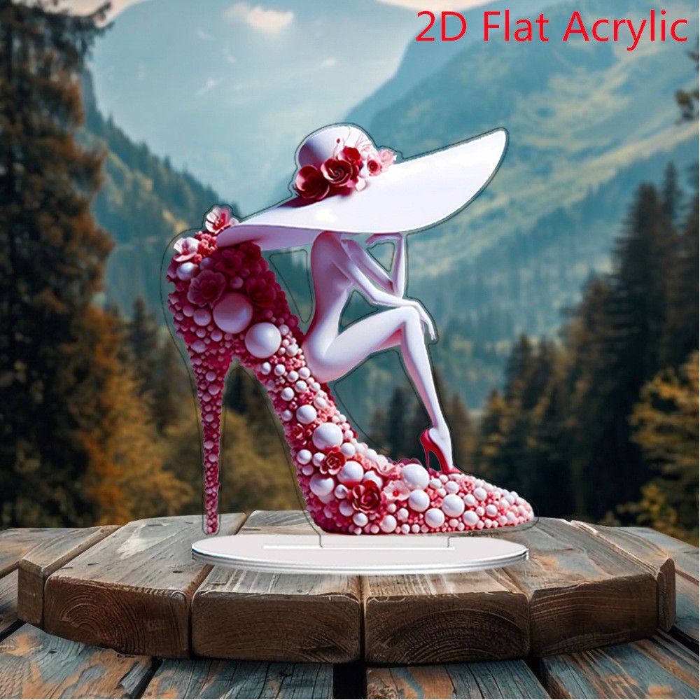 Ventas transfronterizas de dibujos animados de belleza zapatos de tacón creativos para el hogar sala de estar decoración de escritorio de alta calidad regalos