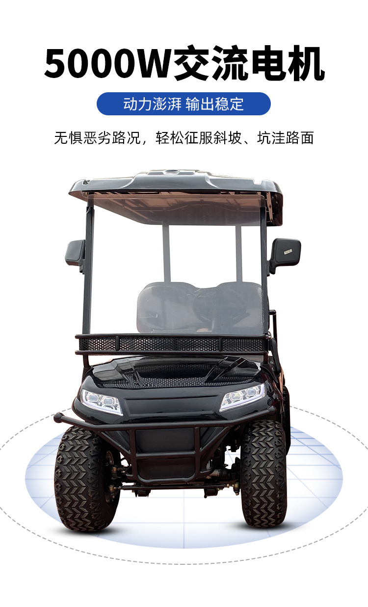 Electric Sightseeing Car 2-Seater 4-Seater 6-Seater 8-Seater Sales Office Patrol Car Rv Viewing Car Scenic Area Tourism Golf Cart