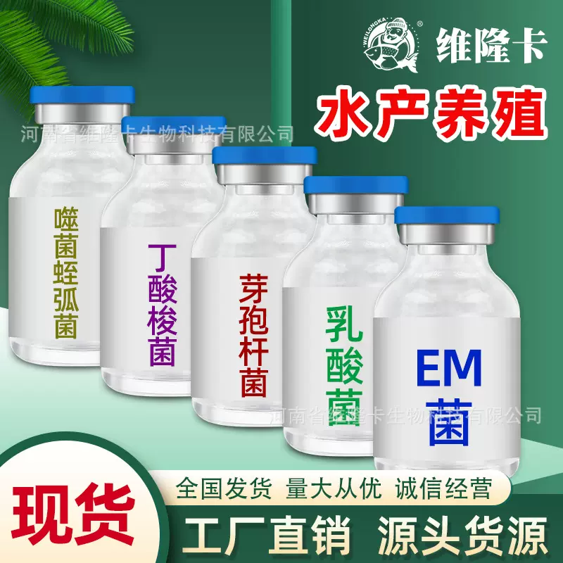 厂家批发水产专用EM菌乳酸菌丁酸梭菌枯草芽孢杆菌10g饲料添加剂