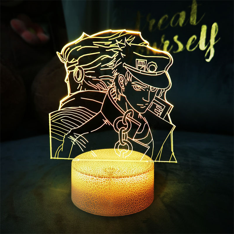 JoJo's Wonderful Adventure Empty Strip Chengtaro Series 3D Nightlight Bedroom Decorative Lamp Bedside Lamp JoJo's Wonderful Adventure Empty Strip Chengtaro Series 3D Nightlight Bedroom Decorative Lamp Bedside Lamp