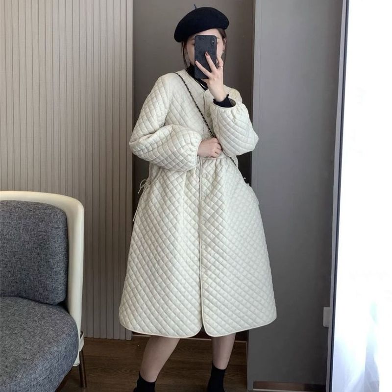 孕妇装冬季2025年新品棉服外套宽松遮肚子棉袄显瘦外出百搭中长款|undefined