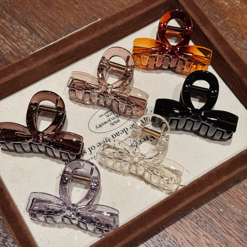 Glossy Texture Pc Bow Small Hair Clip for Women, High Elasticity, Non-Slip, Does Not Damage Hair, Versatile Hair Accessory for Updos, Shark Clip Glossy Texture Pc Bow Small Hair Clip for Women, High Elasticity, Non-Slip, Does Not Damage Hair, Versatile Hair Accessory for Updos, Shark Clip