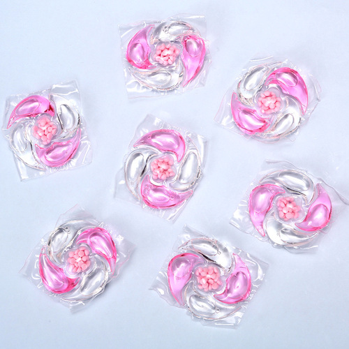 Wholesale 5-in-1 laundry detergent pods box multi-purpose softening stain removal long-lasting fragrance stain removal concentrated laundry detergent 