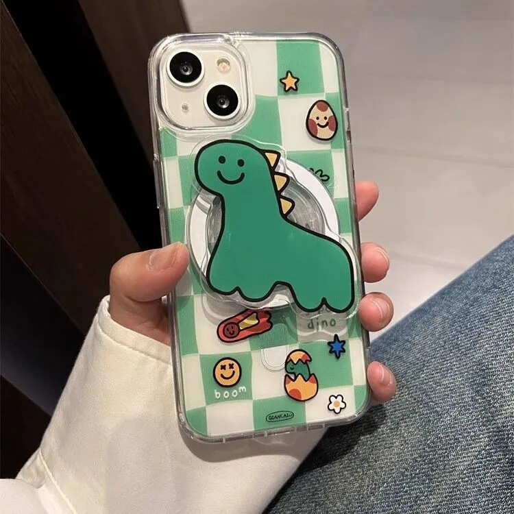 Dinosaur Suitable for Samsung S23Fe Mobile Phone Case S25Ultra/S24Plus/S21 Magnetic Suction S22 All-Inclusive A35/55 Dinosaur Suitable for Samsung S23Fe Mobile Phone Case S25Ultra/S24Plus/S21 Magnetic Suction S22 All-Inclusive A35/55