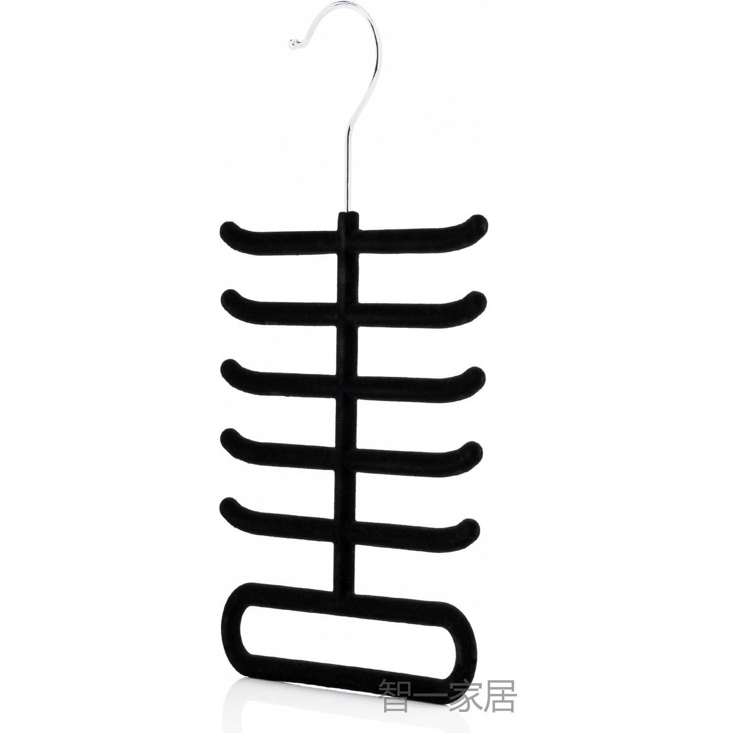 Non-slip Flocking Tie Hanging Home Wardrobe Scarf Scarf Hanging...