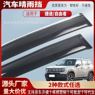 Suitable for Jietu Free Rider 25 Models, Acrylic Car Rain Visor, Rain Shield, Exterior Modification Accessories (Rain shield)