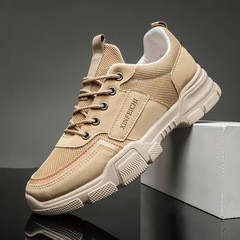 Work style shoes for men spring and autumn non-slip men's shoes 2024 spring wear-resistant sports shoes men's casual height increasing hiking shoes