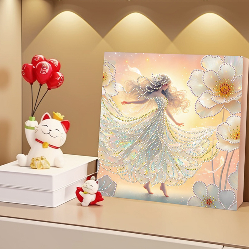 Transfronterizo original fantasía princesa 5D pegatinas de diamante DIY dibujo de diamante enmarcado a mano pintura de diamante cristal brillante pintura de diamante