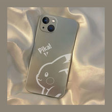 卡通皮卡丘适用苹果13promax手机壳iPhone12电镀银11新款xs男女8p
