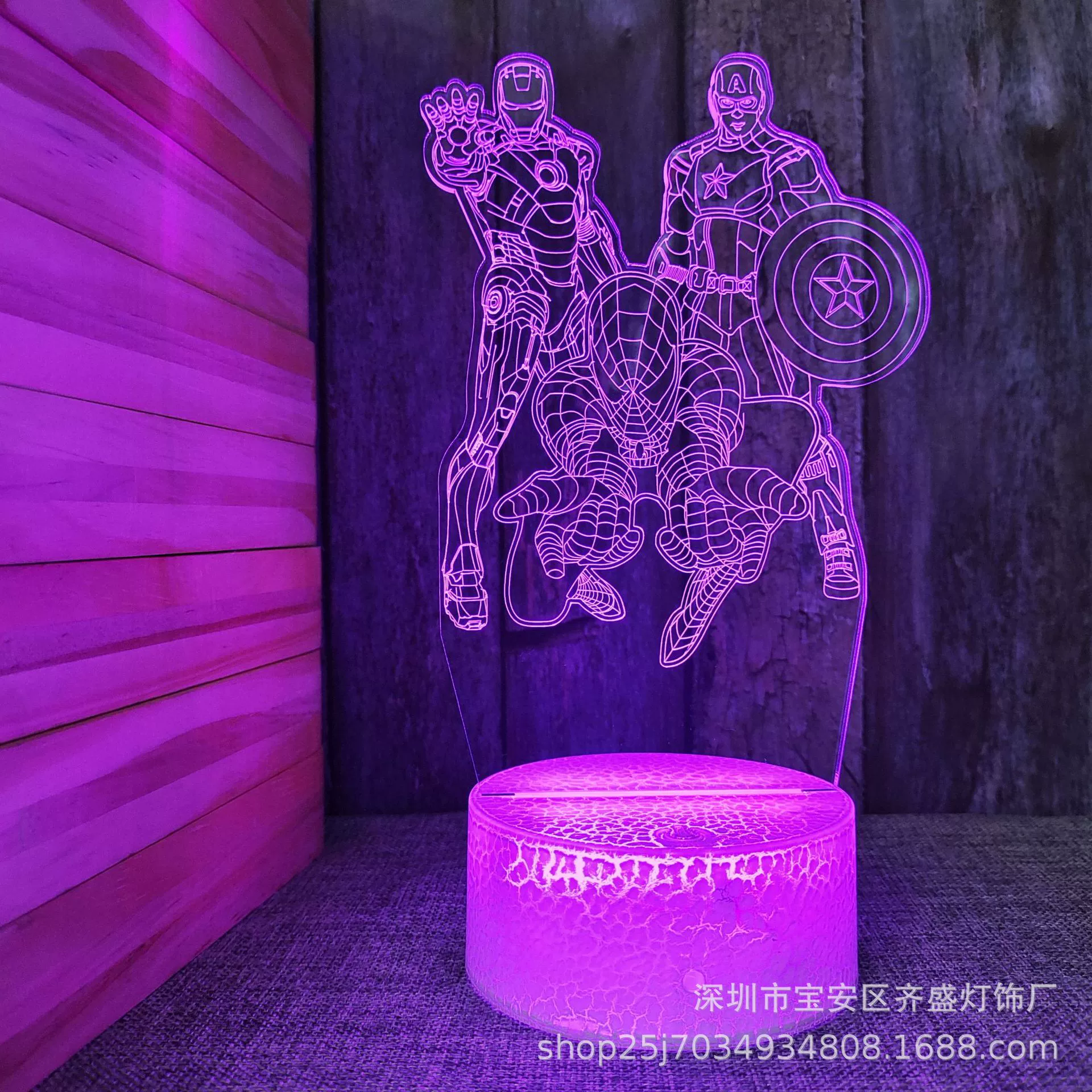 Креативный ночник для спальни, настольная лампа, (跨境贸易), 3D, креативный подарок
