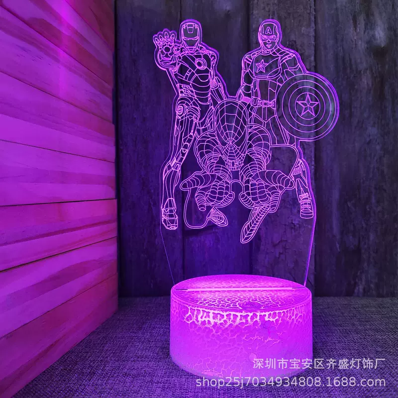 Креативный ночник для спальни, настольная лампа, (跨境贸易), 3D, креативный подарок
