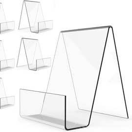 亚克力定制书架展示架 透明平板电脑支架 书籍杂志盘子图片艺术品