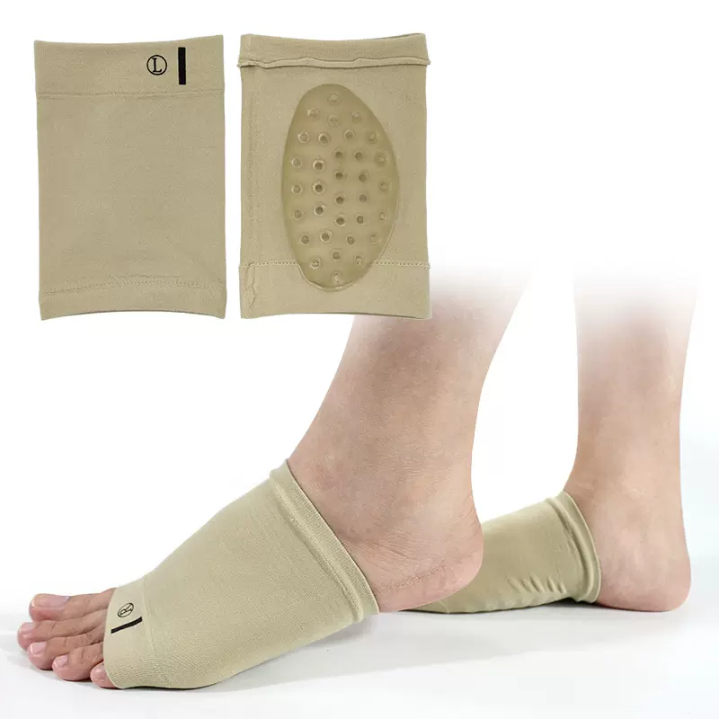 硅胶足弓矫正鞋垫扁平足矫形男女足外翻足心垫足弓袜 弹性足弓袜