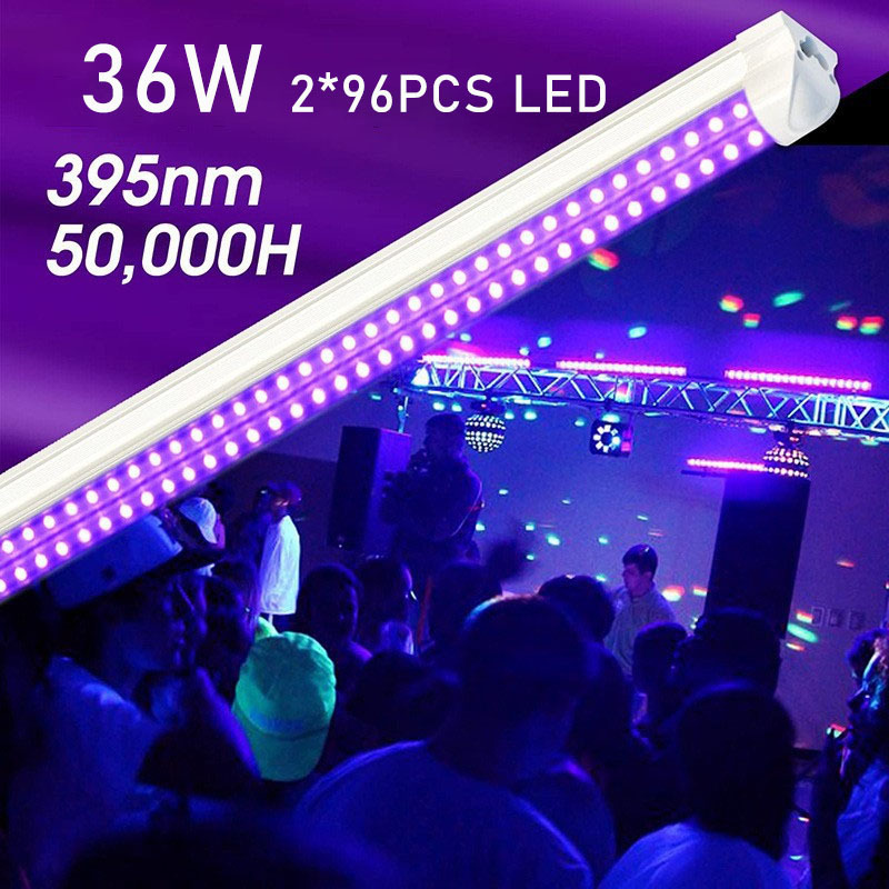 T8 Uv Light Tube 365Nm 395Nm Black Light Uv Fluorescent Light Tube Haunted House Bar Stage Purple Light Lamp Batch