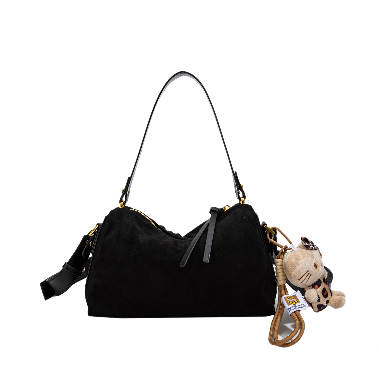 2025 nuevo otoño invierno esmerilado bolso de brazo portátil bolso de hombro de mujer bolso de almohada de viaje simple bolso de mochila