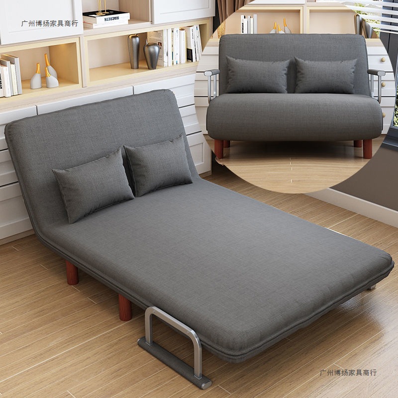 Folding Sofa Bed Dual-Purpose Living Room Multifunctional Nap Sofa Space-Saving Single-Person Trendy Fabric Sofa Bed