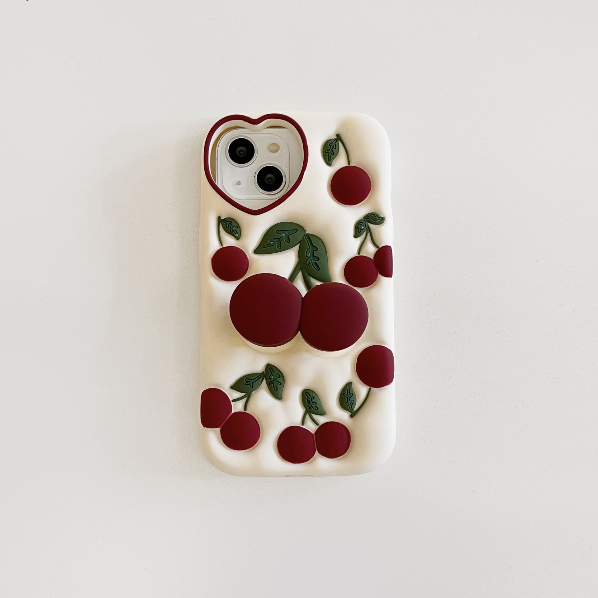 58g Weight iPhone Applicable Brands Phone Cases Classification Silica Gel Material Cherry Pattern Cute Style Silica Gel Cherry Cute Phone Cases Phone Accessories 6