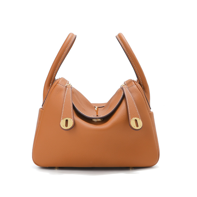 togo头层牛皮琳迪腋下包真皮枕头单肩包女士通勤百搭时尚斜挎包包 - Thumbnail 11