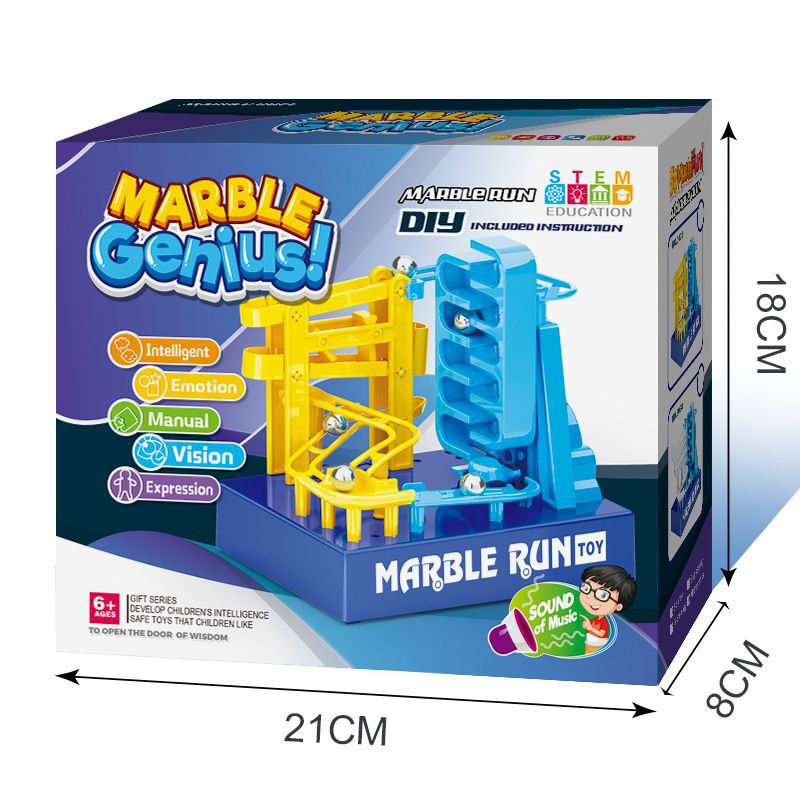 Educación temprana para niños DIY autoinstalado inteligencia pista de pelota juguete música eléctrica STEM Ciencia y Educación juguete