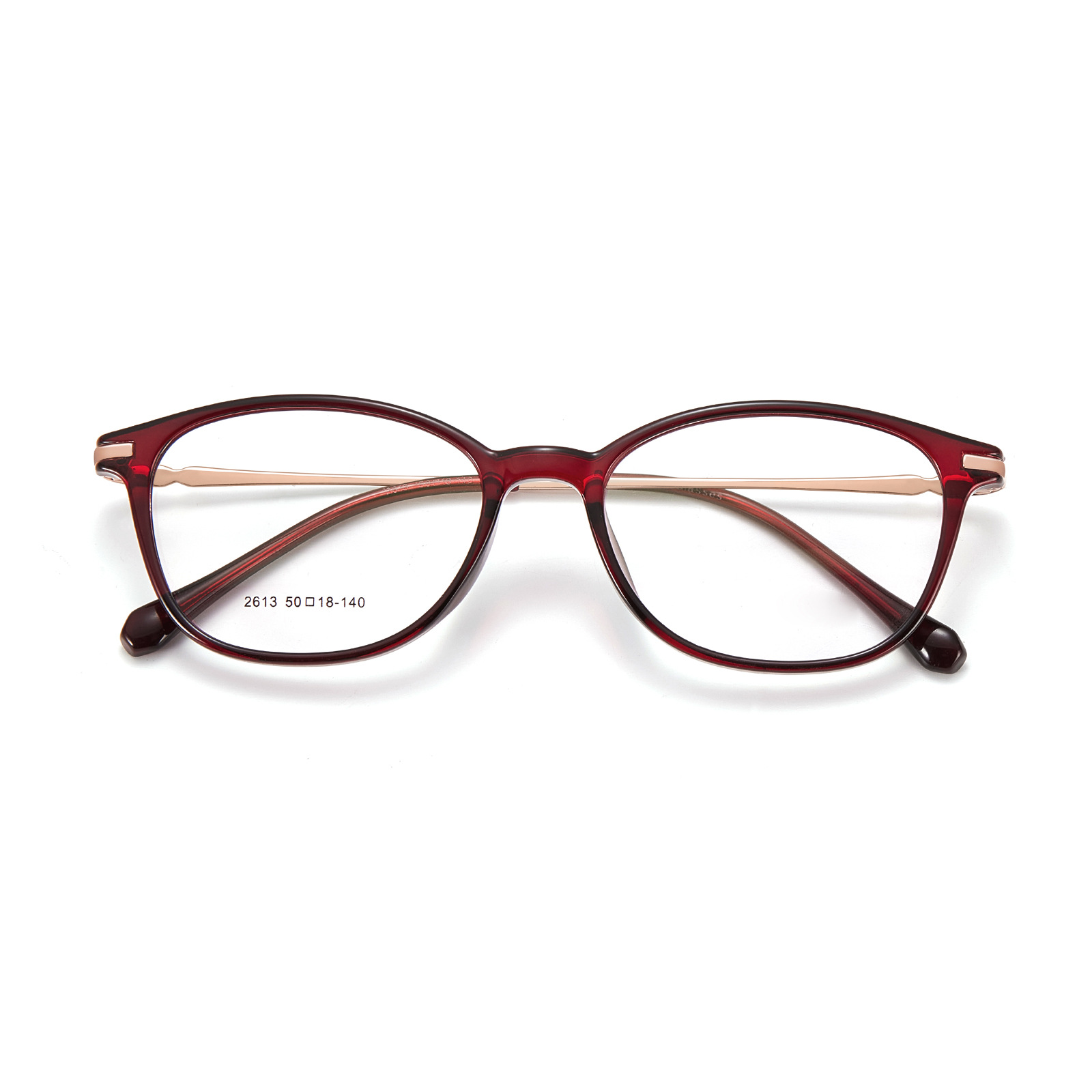 Noble Lady Reducing Age Simple Color TR Frame Metal Vacuum IP Bichromatic Plating 3.5mm Wide Edge puede equiparse con gafas de edad avanzada