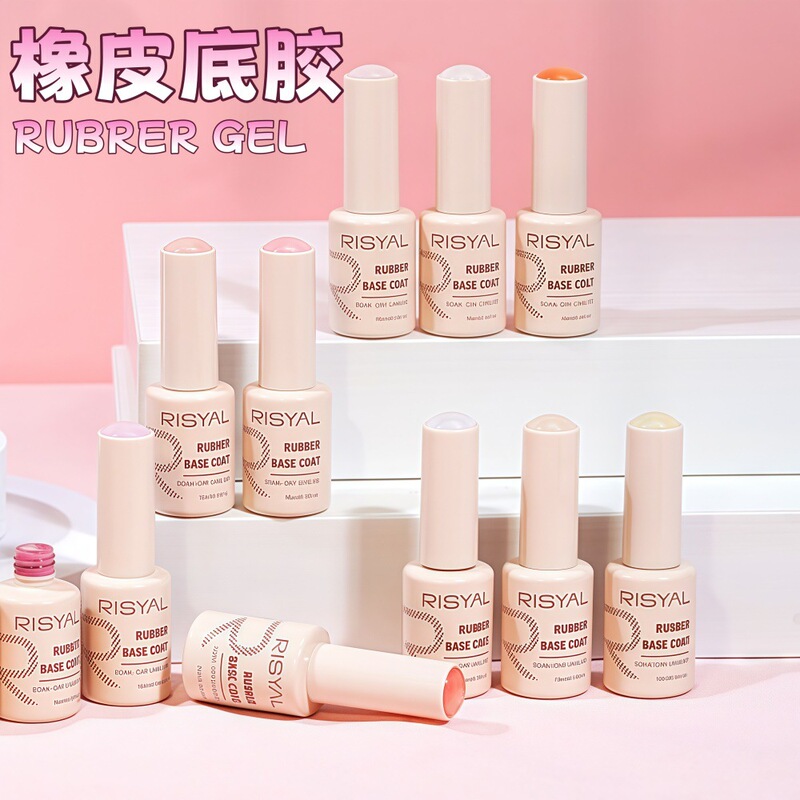 Rubber Base Gel Construction Gel Base Color Two-In-One Non-Shrink Gel Anti-Warping Rubber Base Cross-Border Popular Nail Gel