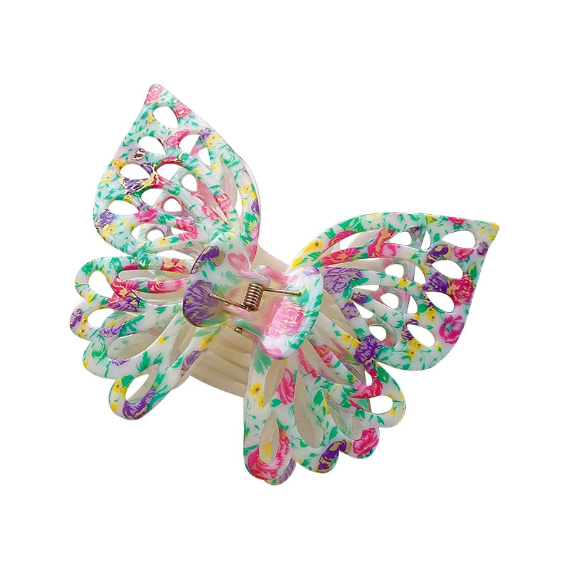 Double-layer accessory, hairgrip with butterfly, big shark, hairpins
