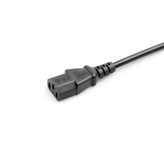 1.5-meter standard product character tail three-prong power cord for printer, computer host, and monitor 3-core socket plug connection cord